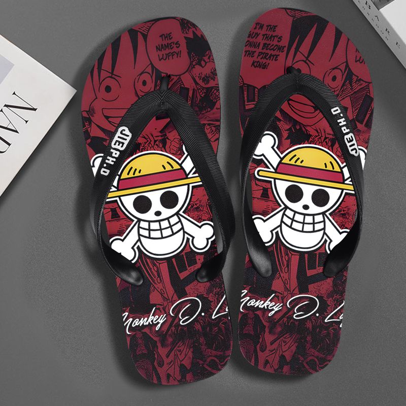 Summer Clothing Wholesale - Neue One Piece Anime Flip-Flops, rutschfest,