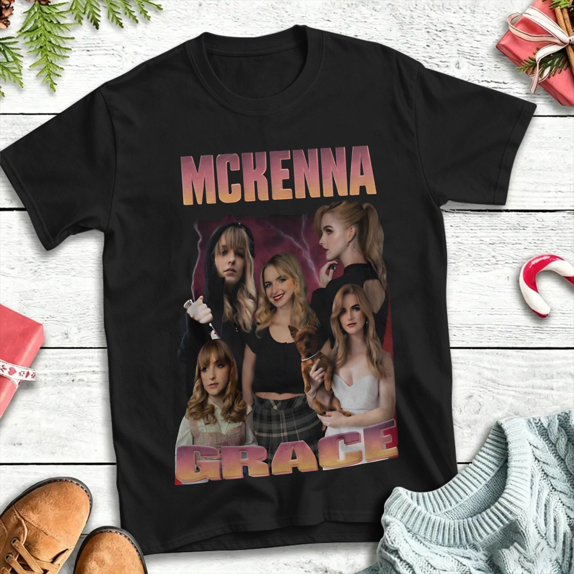 Summer Clothing Wholesale - Mckenna Grace Baumwoll-T-Shirt für Herren, Sommer,