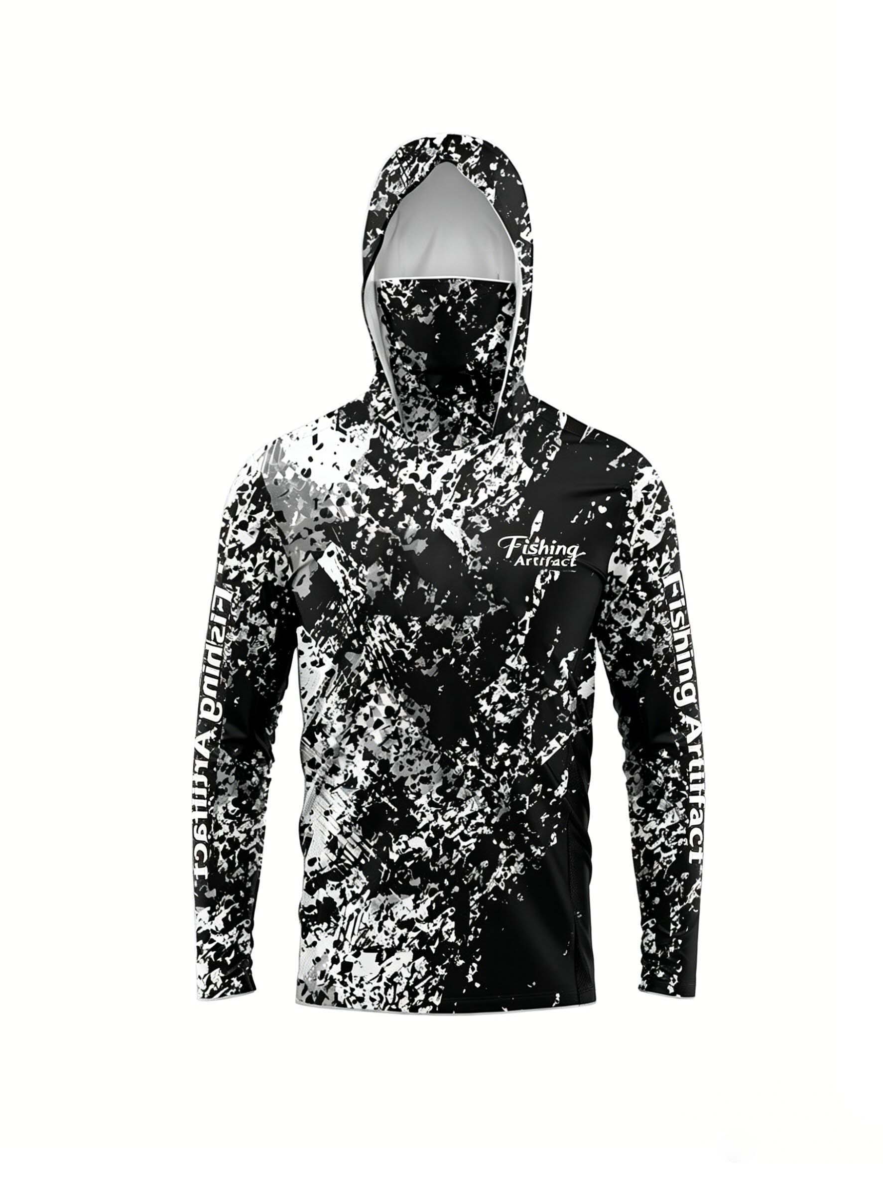 Summer Clothing Trend - Herren Sommer 3D-gedruckter Angel-Hoodie mit Gesichtsmaske