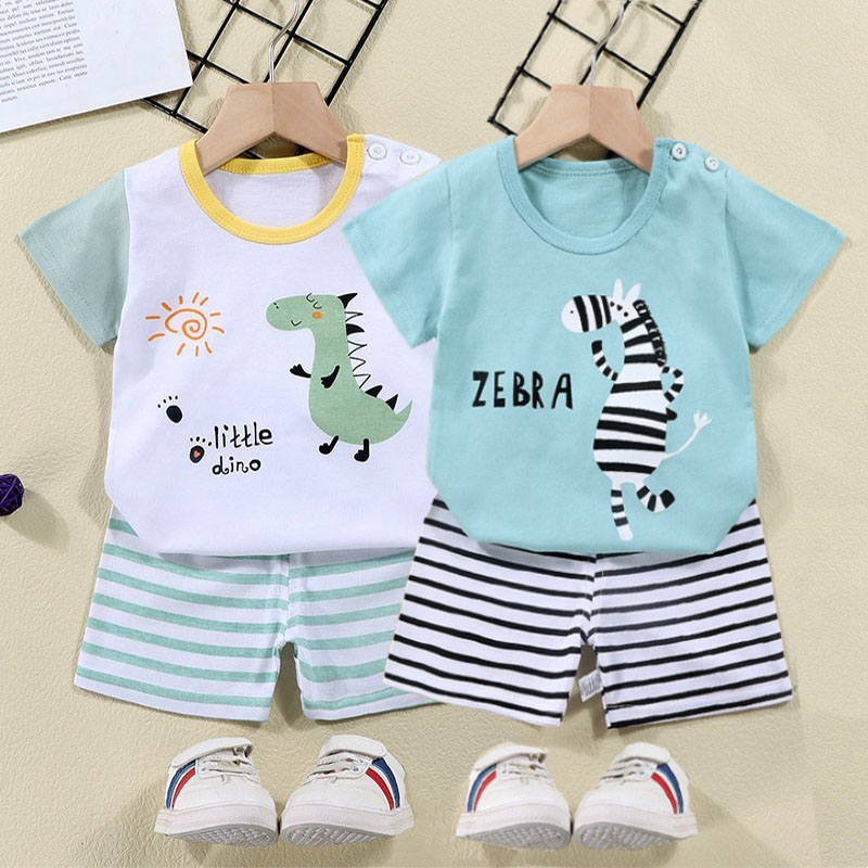 Summer Clothing For Babies - Baumwolle T-shirts + Shorts 2-stück Trainingsanzug