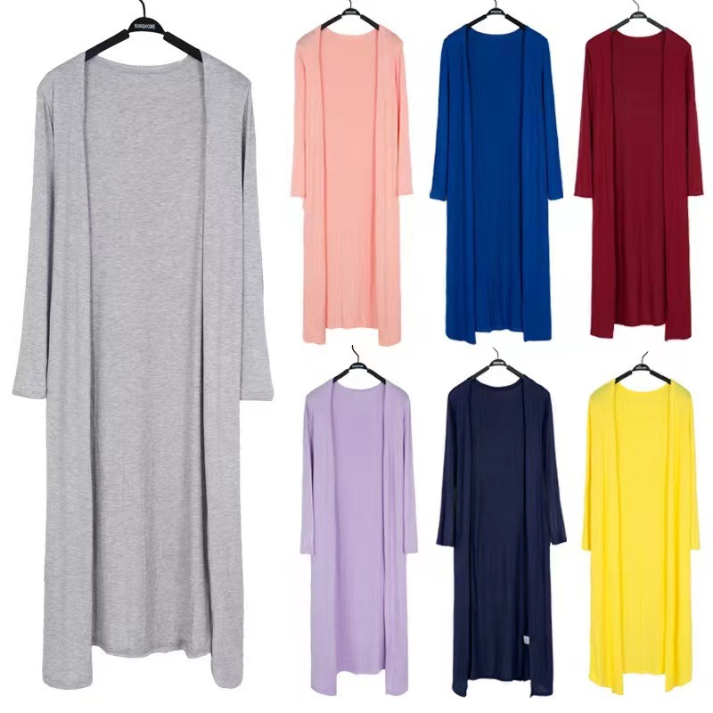 Summer Clothing Yarn - 12 Farben Frauen modale lange Strickjacke