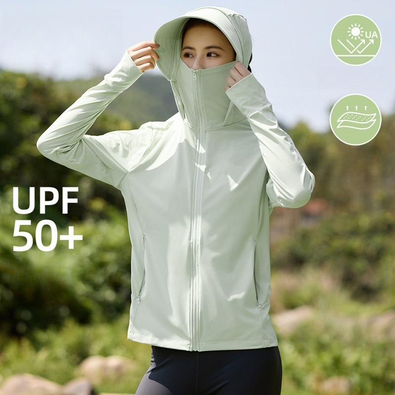 Summer Clothing Yarn - Sommerliche Eisseiden-Sonnenschutzkleidung für Damen mit abnehmbarem