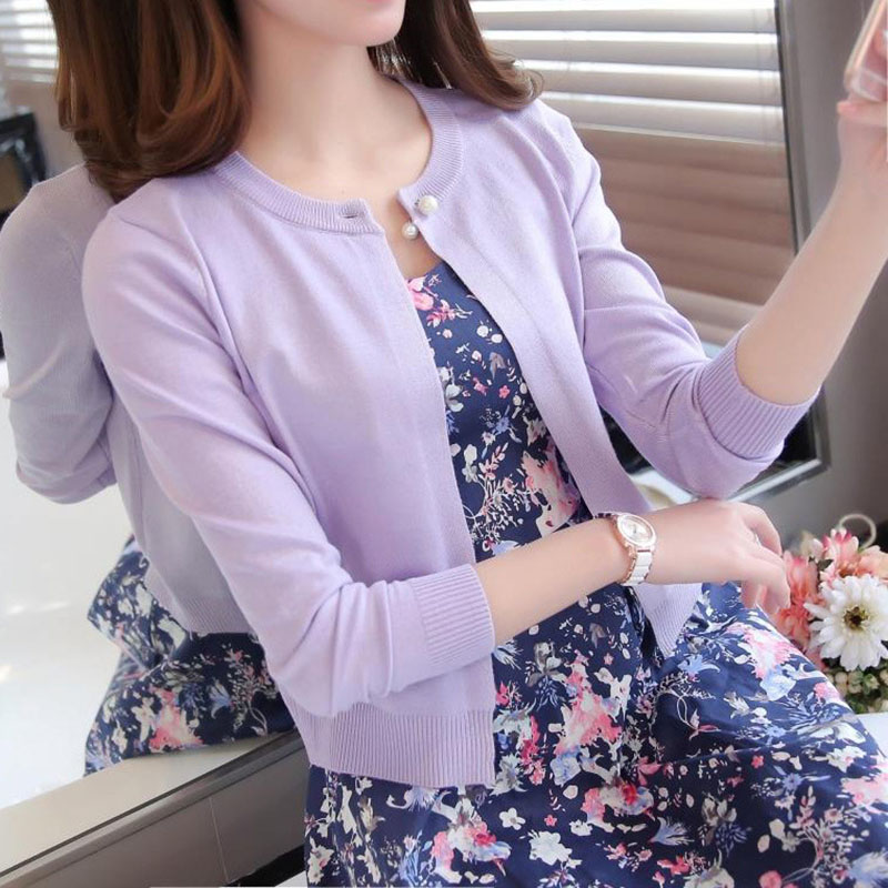 Summer Clothing Yarn - Damenbekleidung, gestrickte Strickjacken, kurze, kleine Schals,