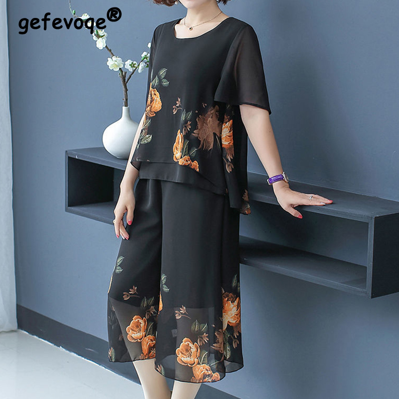Elegante Mode Blumendruck Spit – Summer Clothing Vintage Bewertung und Preis