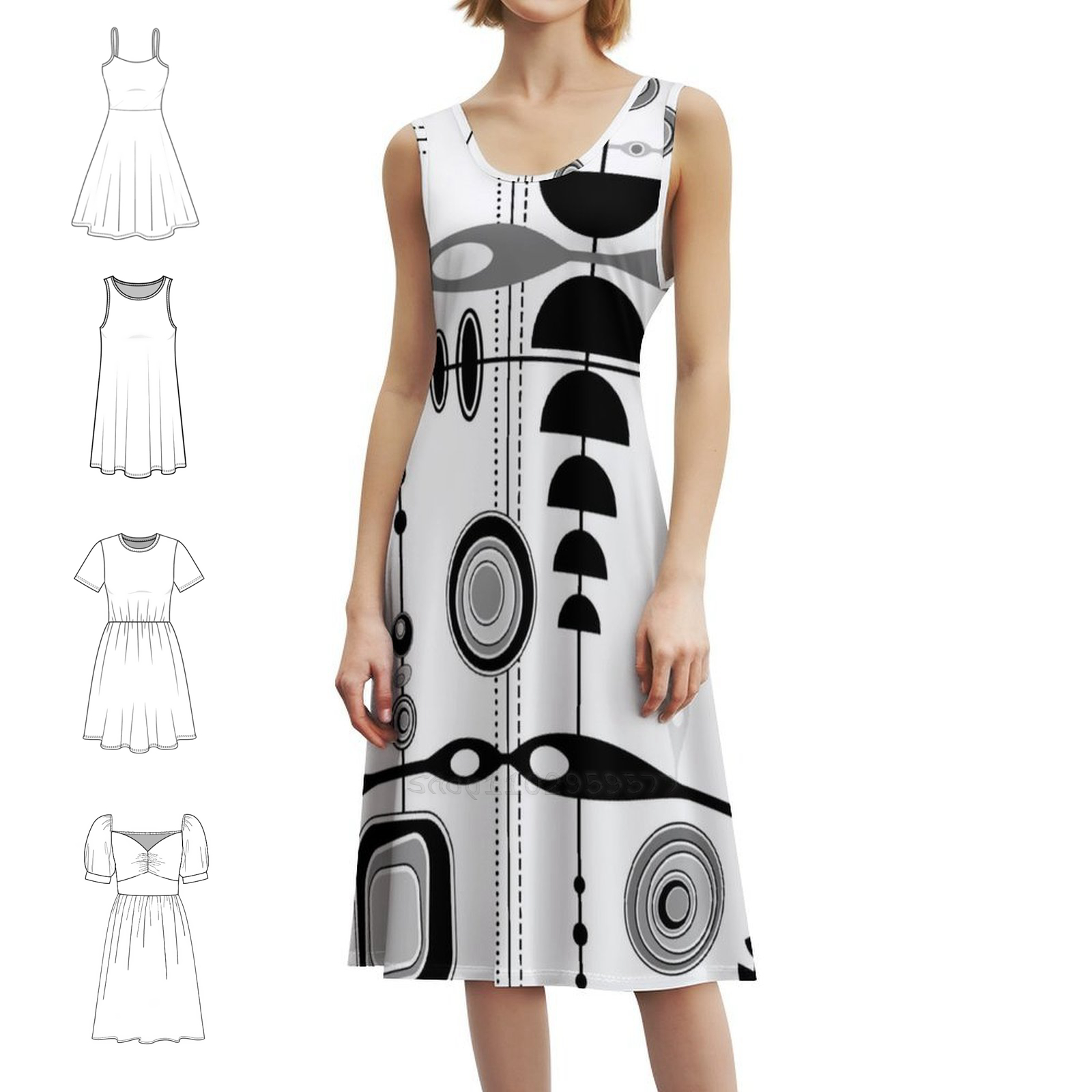 Mid Century Modern Print-Schwa – Summer Clothing Vintage Bewertung und Preis