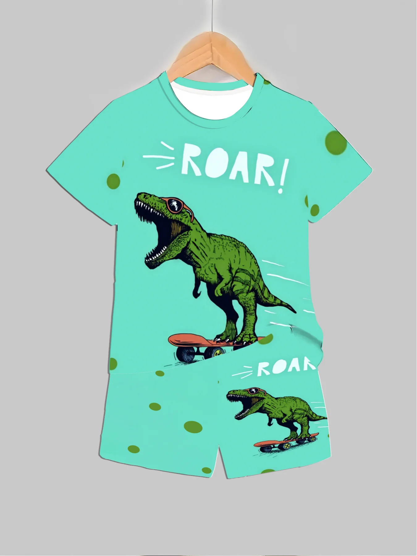 Neue Dinosaurier-bedruckte Out – Summer Clothing For Babies Bewertung und Preis