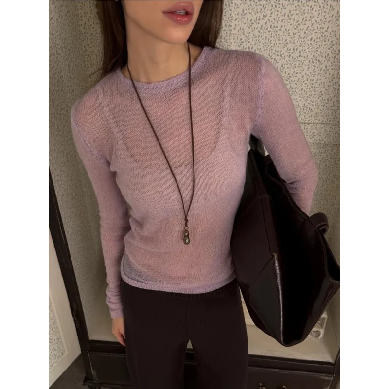 Dünner Strickpullover für Dame – Summer Clothing Yarn Bewertung und Preis