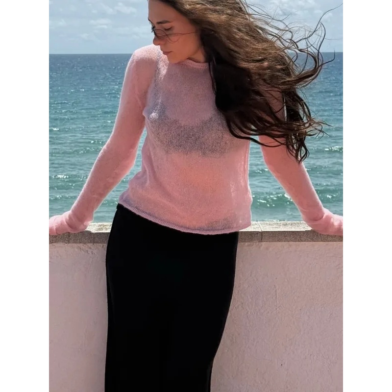 Dünner Strickpullover für Dame – Summer Clothing Yarn Bewertung und Preis