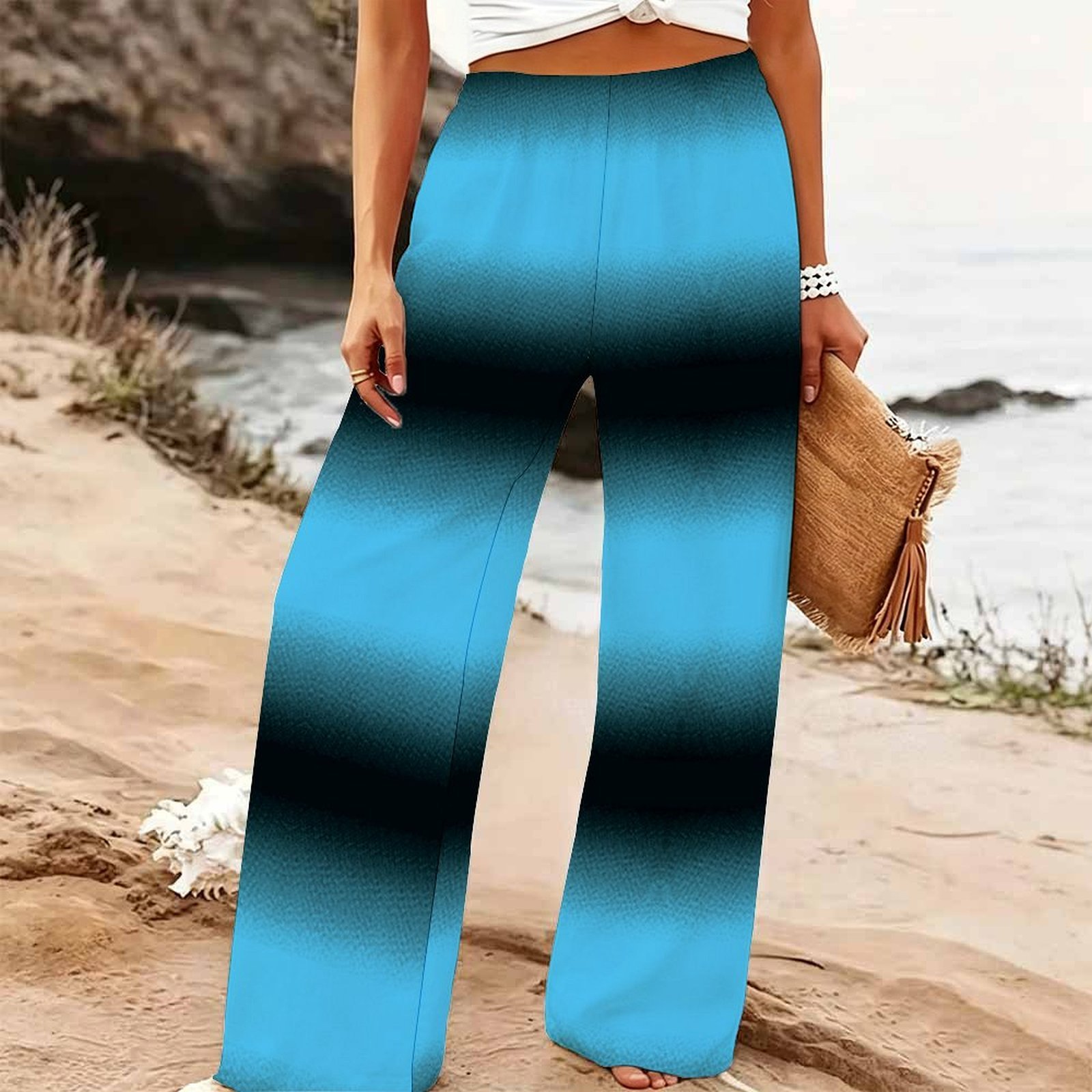 Damen Sommer Strand Weite Hose – Palazzo Pant Wide Bewertung und Preis
