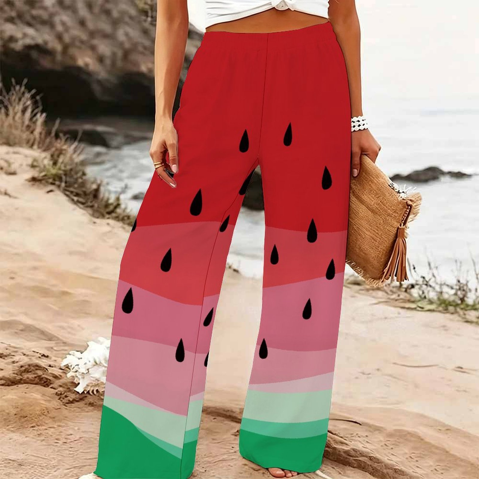 Damen Sommer Strand Weite Hose – Palazzo Pant Wide Bewertung und Preis