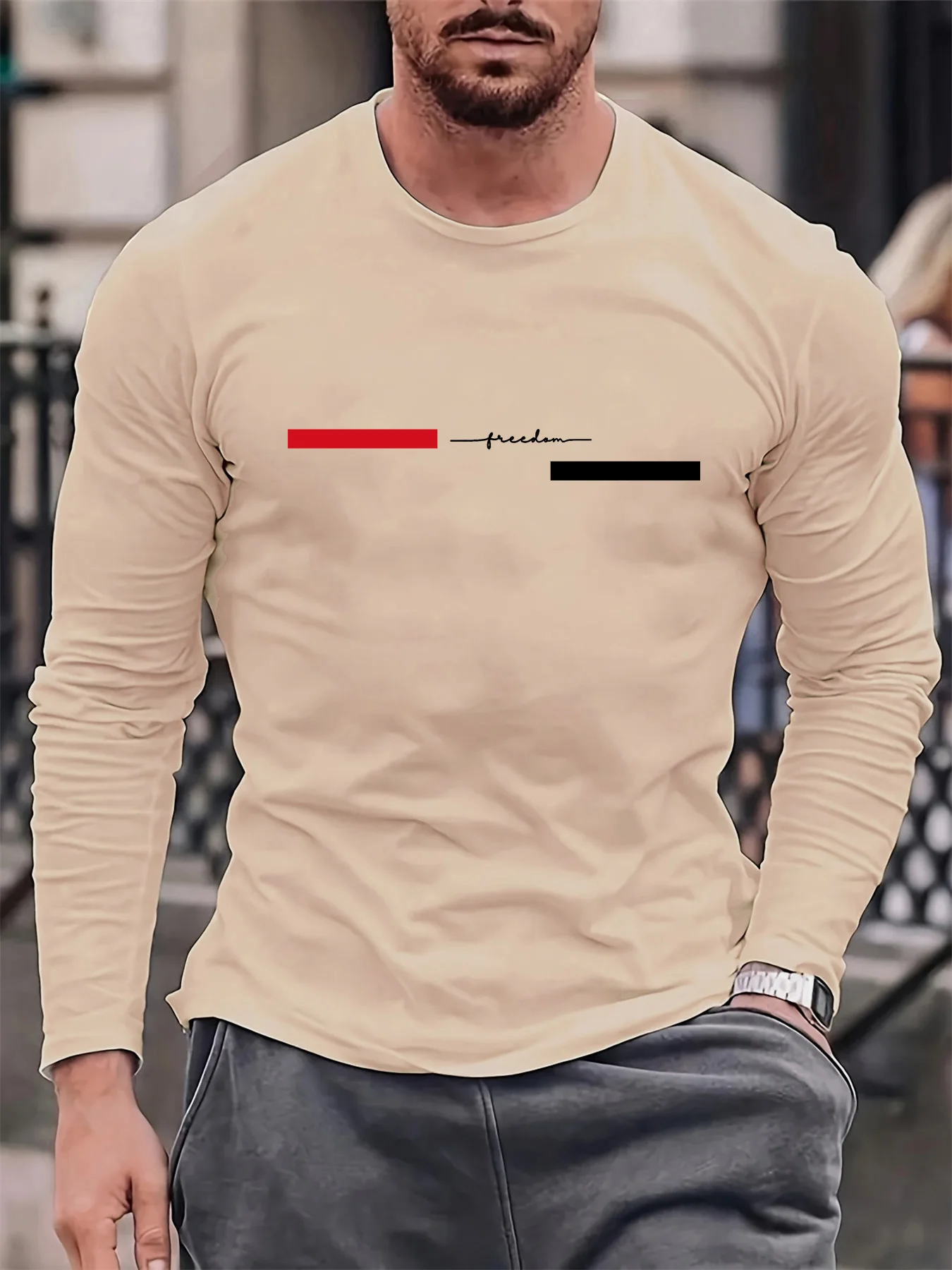 Rot-schwarzes Line Herren-T-Sh – Summer Clothing Trend Bewertung und Preis
