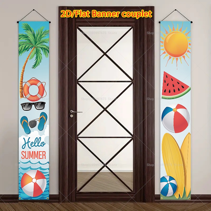 2D „Hallo Sommer“ Tropische Bl – Summer Clothing Banner Bewertung und Preis