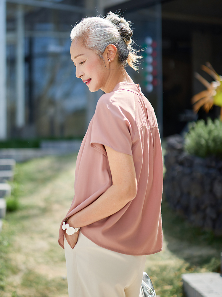 Muzhi Modisches Kurzarm-T-Shir – Summer Clothing Over 50 Bewertung und Preis