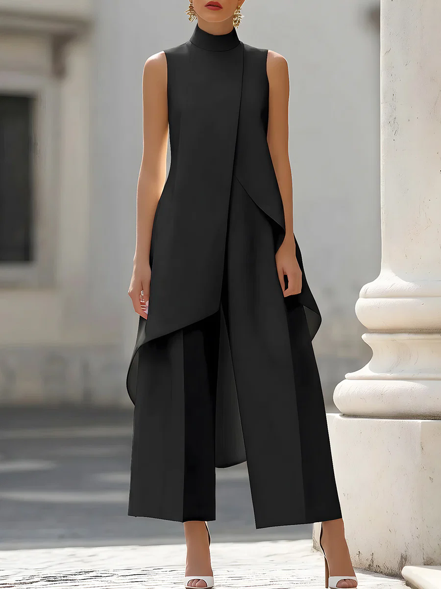 Ärmelloser Jumpsuit mit hohem  – Palazzo Pant Wide Bewertung und Preis