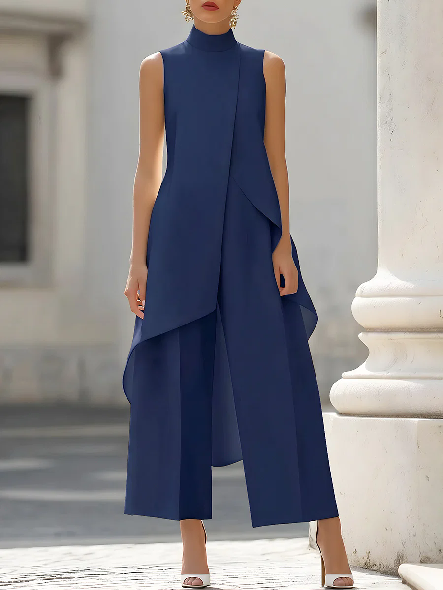 Ärmelloser Jumpsuit mit hohem  – Palazzo Pant Wide Bewertung und Preis