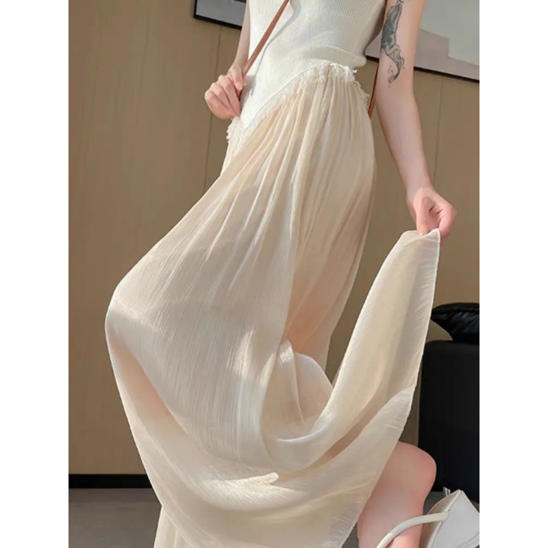 Damen Glitzer-Transparente Wei – Palazzo Pant Wide Bewertung und Preis