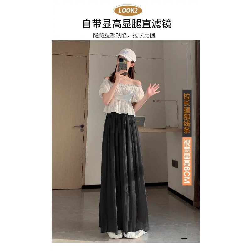 Damen Glitzer-Transparente Wei – Palazzo Pant Wide Bewertung und Preis