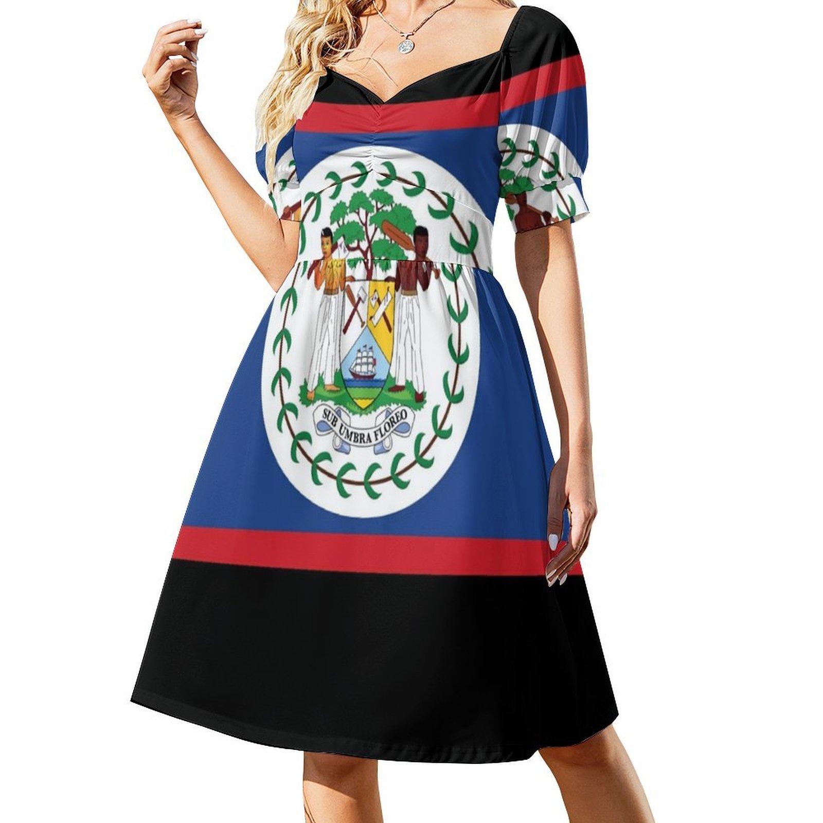 Nationalflagge von Belize Dame – Summer Clothing Banner Bewertung und Preis