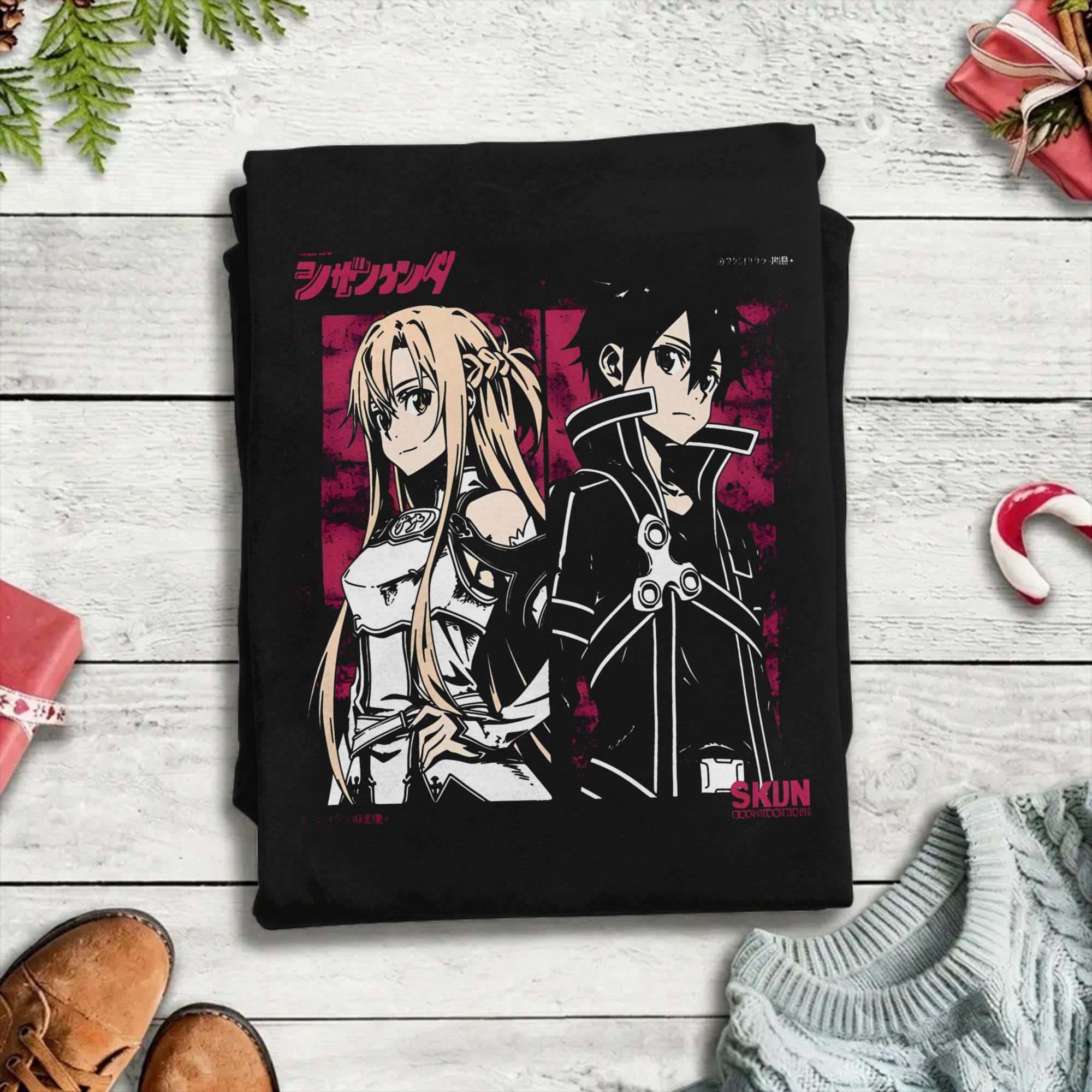 Kirito und Asuna Baumwoll-T-Sh – Summer Clothing Wholesale Bewertung und Preis